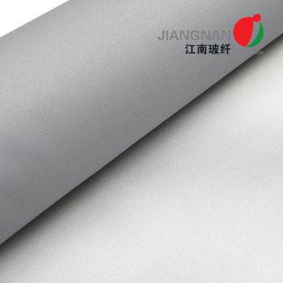 De Breedte van hoge Intensiteitsgray silicone coated fiberglass fabric 17oz 1.55m
