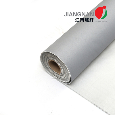 Vuurvaste Glasvezelstof 1000mm - 2000mm Breedte Grey Color Pu Coated Fabric