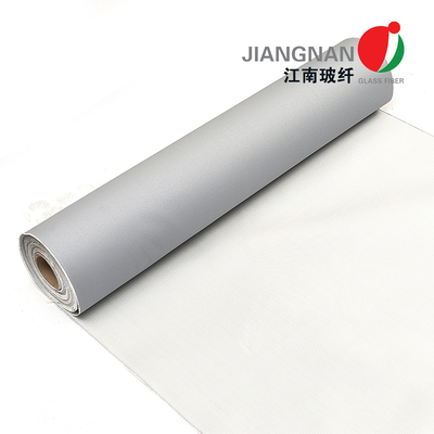 Vuurvaste Glasvezelstof 1000mm - 2000mm Breedte Grey Color Pu Coated Fabric
