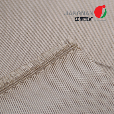High Temperature Resistance 1000℃ White Yellow High Silica Fiberglass Cloth 1.3mm Thickness