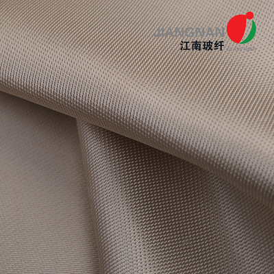High Temperature Resistance 1000℃ White Yellow High Silica Fiberglass Cloth 1.3mm Thickness