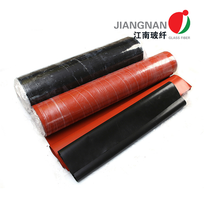 17 oz Rood siliconen bekleed glasvezel doek voor lasbescherming en branddekens