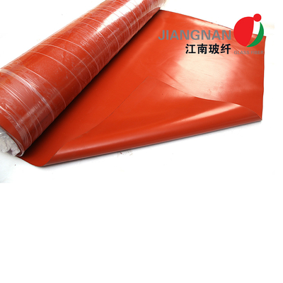 17 oz Rood siliconen bekleed glasvezel doek voor lasbescherming en branddekens