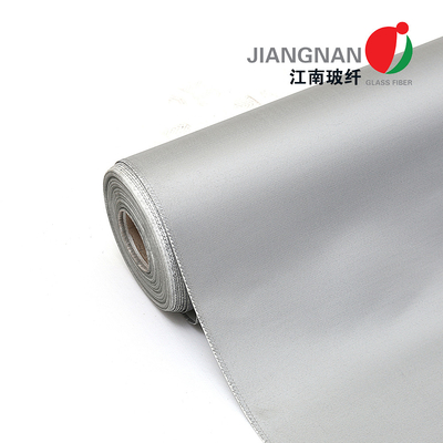 Grey Color 0.4mm Vuurvast makende die Stoffen van de Siliconeglasvezel in Rook Curtaines worden gebruikt