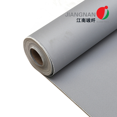 Pu bedekte de Glasvezelstof 0.5mm van thermische isolatiejasjes Grey Satin met een laag