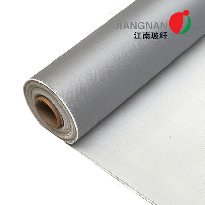 15 Oz Één de Zijstof van de het Siliconeglasvezel van de Siliconedeklaag Rubber voor Isolatiejasjes