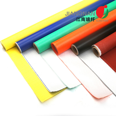 2m Breedte 0.45mm van de de Glasvezeldoek van het Satijnweefsel de Silicone Doordrongen Met een laag bedekte Glasvezel Silicone